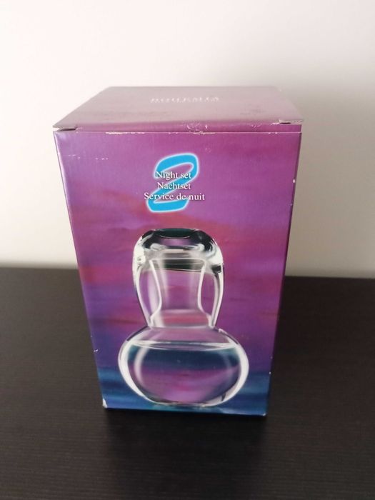 NOVA - Garrafa Água com Copo - Cristal BOHEMIA