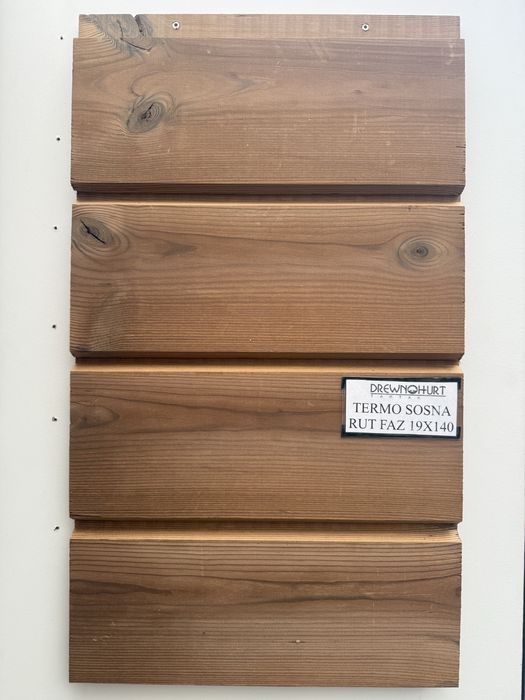 Deska elewacyjna Termo Sosna Rut Faz 19X140 Kl. AB