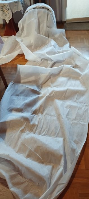 Ozdoby ślubne kwiaty, flizelina