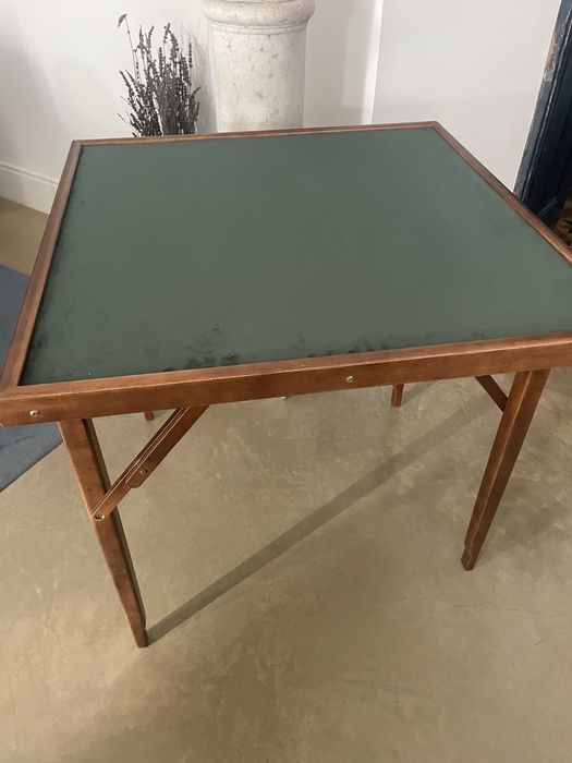 Mesa de jogo tampo verde de fechar/abrir