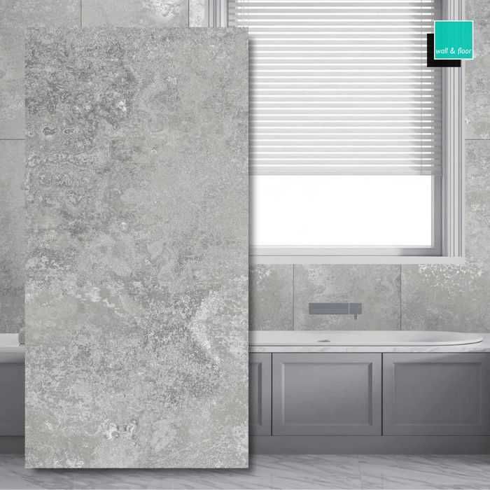 Gres Cement Albira White/Grey Carving 120x60 Płytki ścienne do domu
