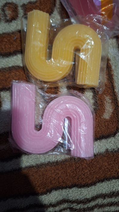 Свічка декоративна Рожева,  жовта