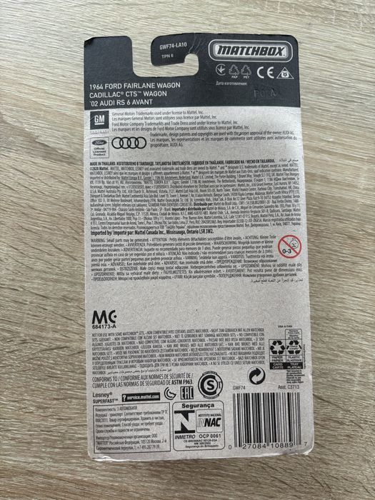 Matchbox 3 pak Audi RS6 C5 Cadillac CTS Ford Fairlane