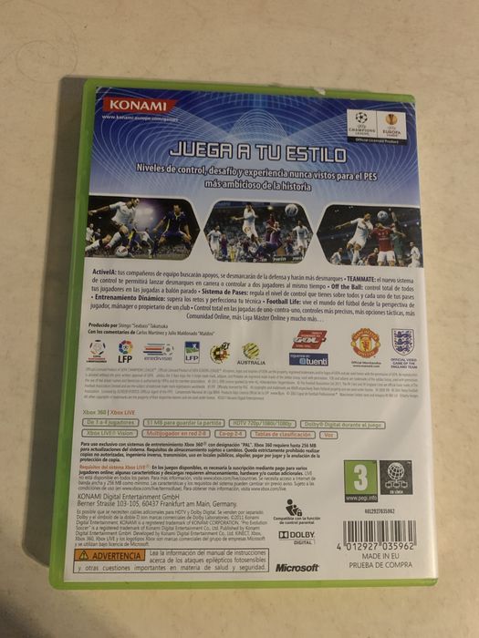 Pes 2012 xbox 360