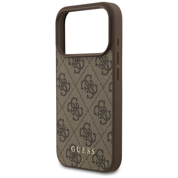 Etui do iPhone 17 Pro Guess 4G Classic brązowy