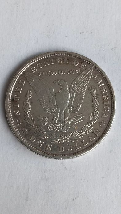Moeda de prata 916,6 dólar 1880 USA