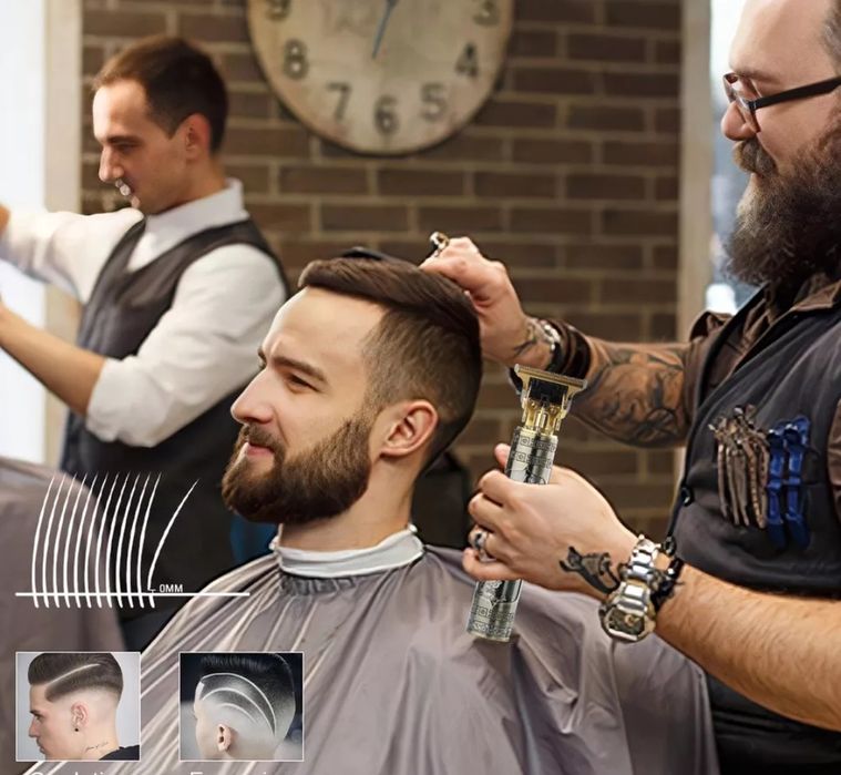 Maquina de Cortar Cabelo Vintage T9- Ctt Grátis 48 Horas