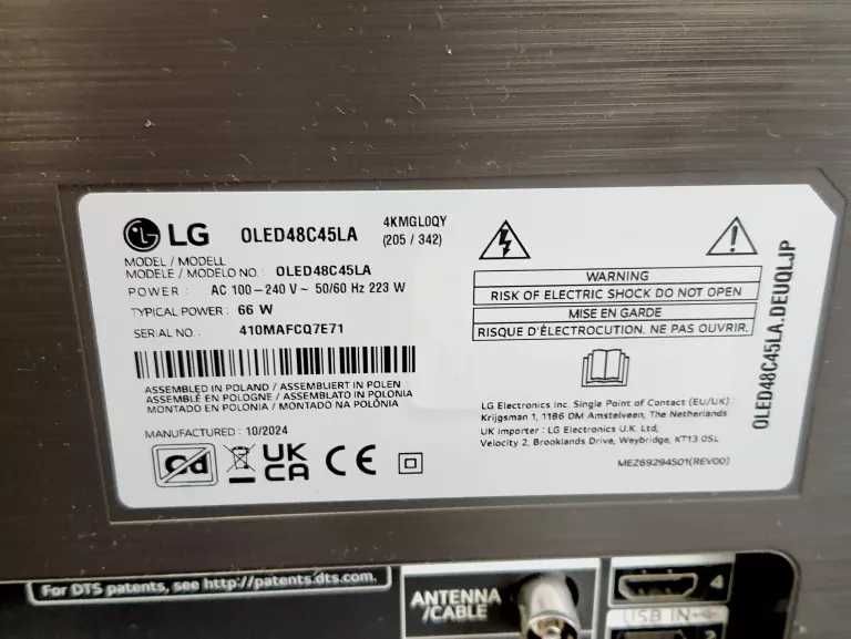 Telewizor Oled LG OLED48C45LA 48 CALI 4K UHD