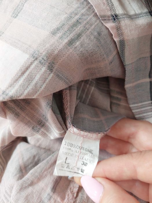 koszula tunika w kratkę r. 40