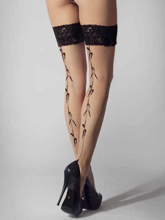 Дизайнерские (с обложки Vogue) чулки от дизайнера Джайлза Дикона (S-M)