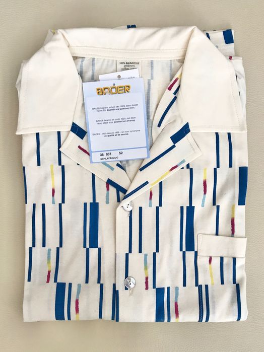 Чоловіча піжамна сорочка з високоякісної 100% бавовни BAUR (Німеччина)