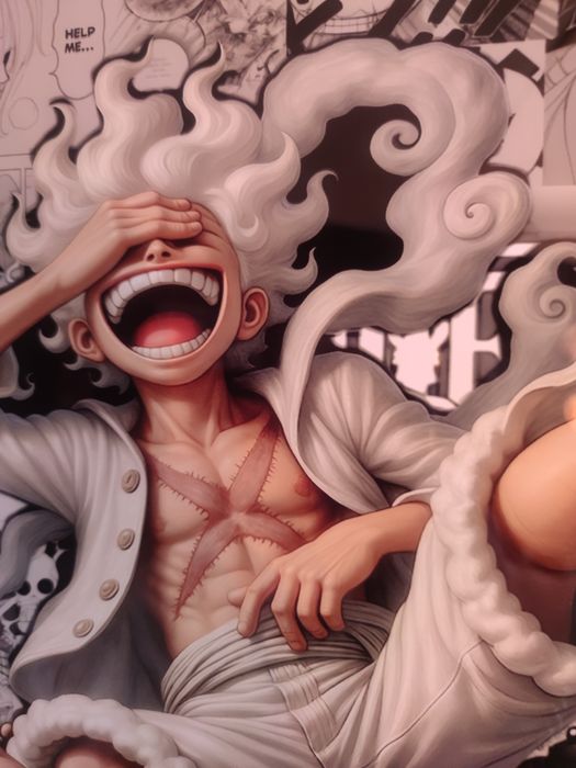 Luffy one piece-Painel/Placa Sublimação 30x40cm, Anime (1mm Espessura)