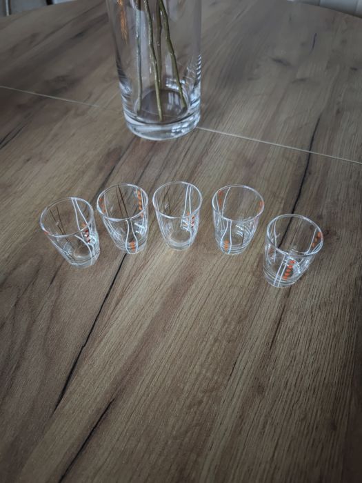 Kieliszki do wódki PRL 5 sztuk