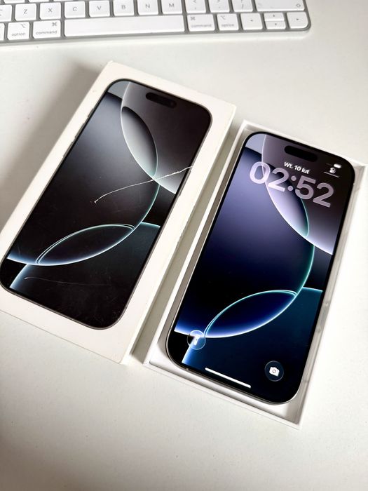 iPhone 16 Pro 256gb White Titanium Bateria 94% od nowości