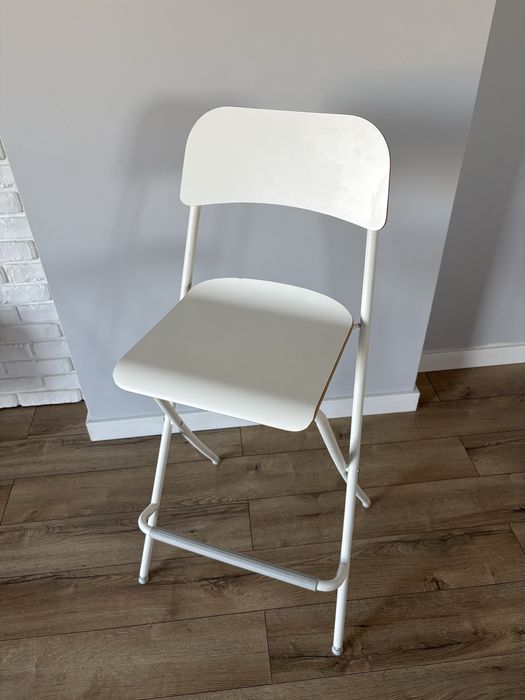 Krzesło/taboret IKEA Franklin - wysoki, biały