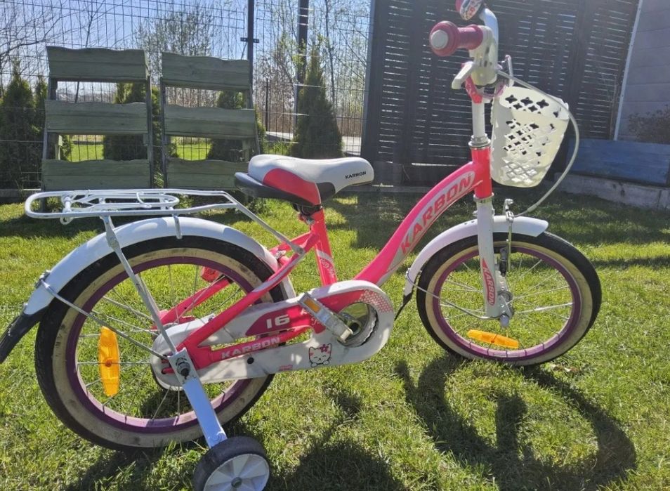 Rower dla Dziewczynki Karbon 16" Hello Kitty