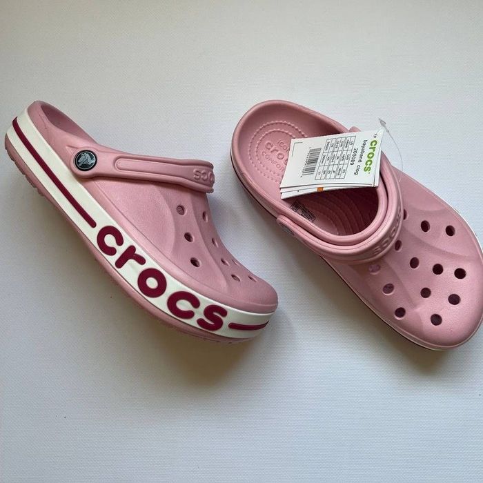 Жіночі шльпанці  Crocs bayaband  pink