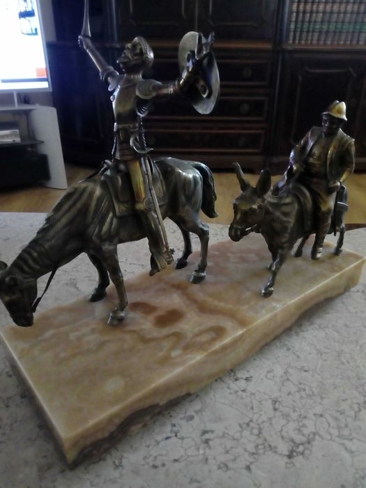 Estatueta bronze Don quixote