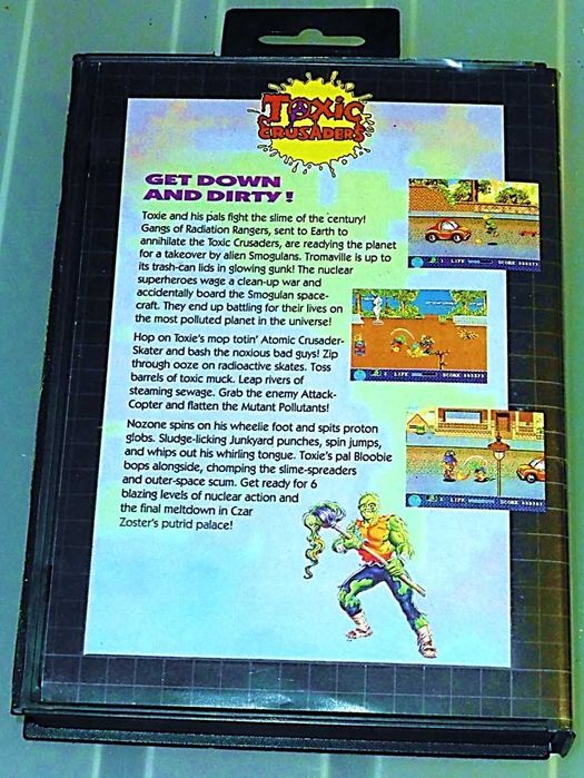 Картридж,для SEGA,Mega Drive,Genesis,гра TOXIC CRUSADERS,EU,PAL