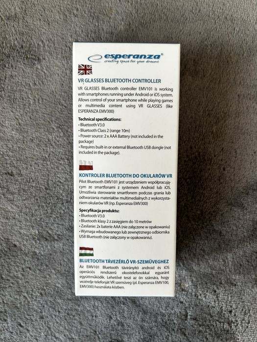 Pilot do okularów VR bluetooth esperanza