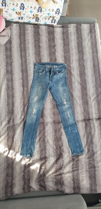 Spodnie jeansowe H&M skinny low waist 29/32