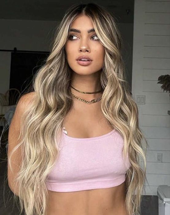 Peruka ombre bardzi naturalna