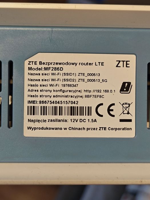 Router ZTE MF286D