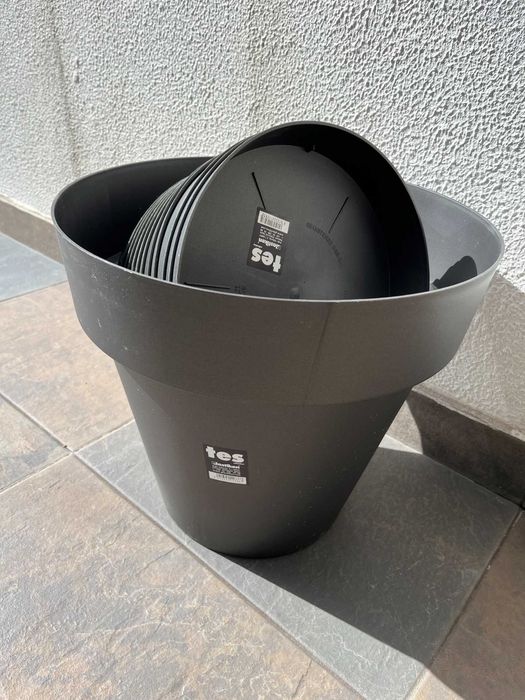 Vasos Tes antracite Ø38, Plastiken