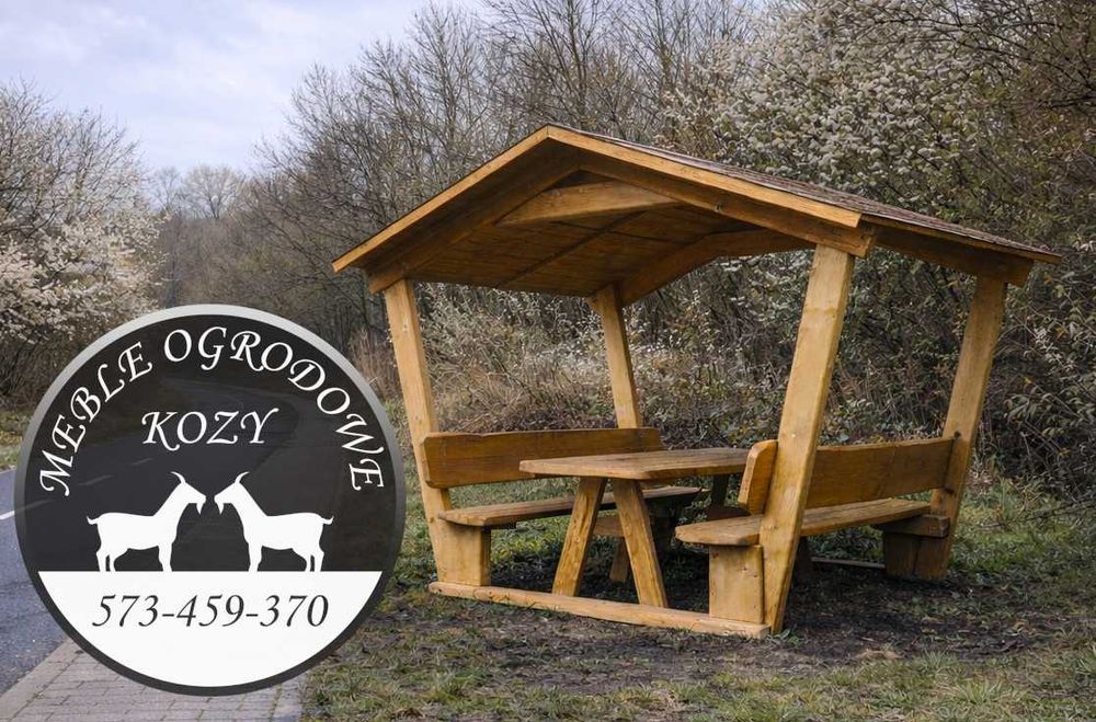 Meble ogrodowe drewniane góralskie biesiadne LITE DREWNO :