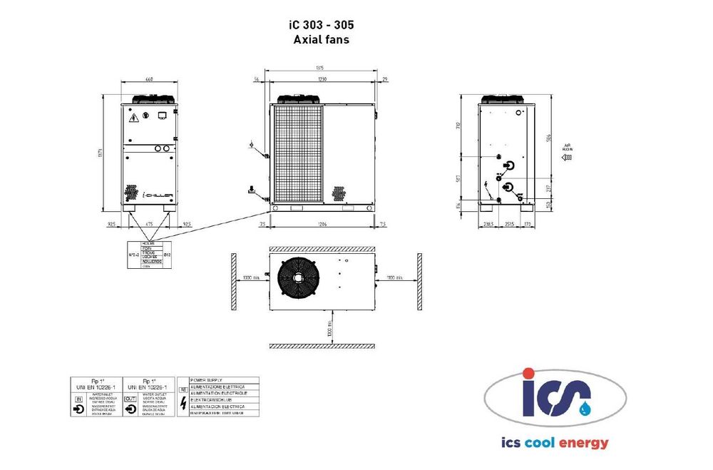 Agregat wody lodowej (Chiller) marki ICS iC303