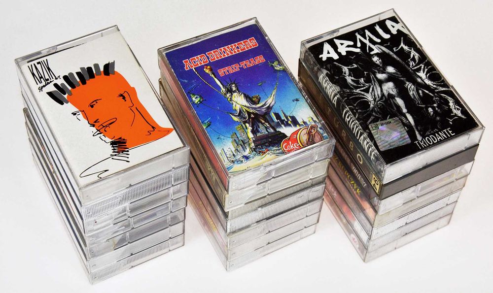 Polski rap, rock, metal - zestaw kaset 1 - Kazik Liroy TSA Turbo Houk