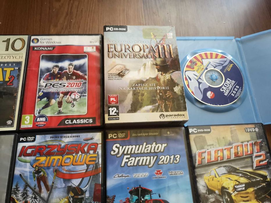 Gry PC Fifa 07, PES2010, Symulator Farmy itp. 16sztuk