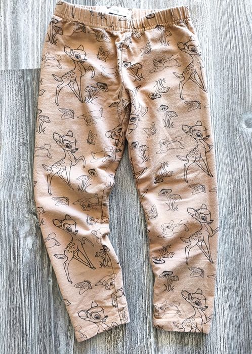 Sinsay Bambi dresowe legginsy 116