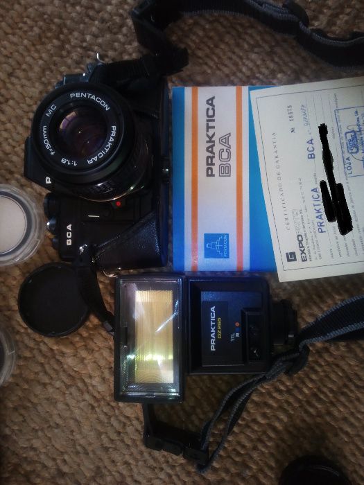 Pela melhor oferta/troca.Analógica reflex Praktica BCA com acessórios