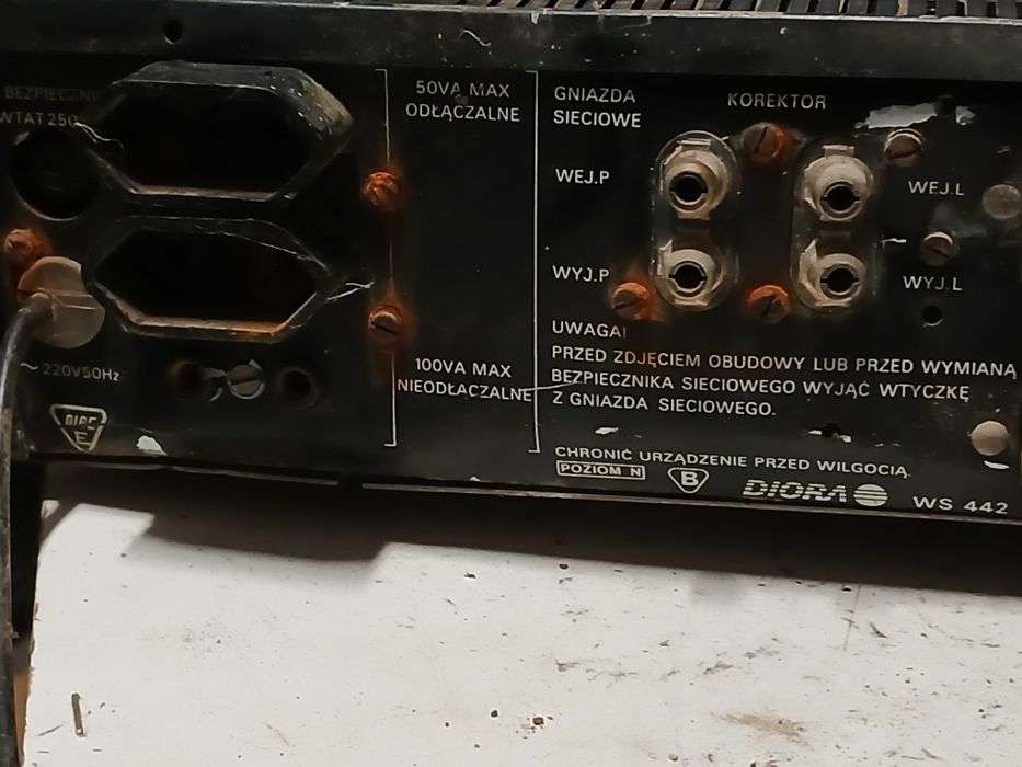 Wzmacniacz Diora uszkodzony