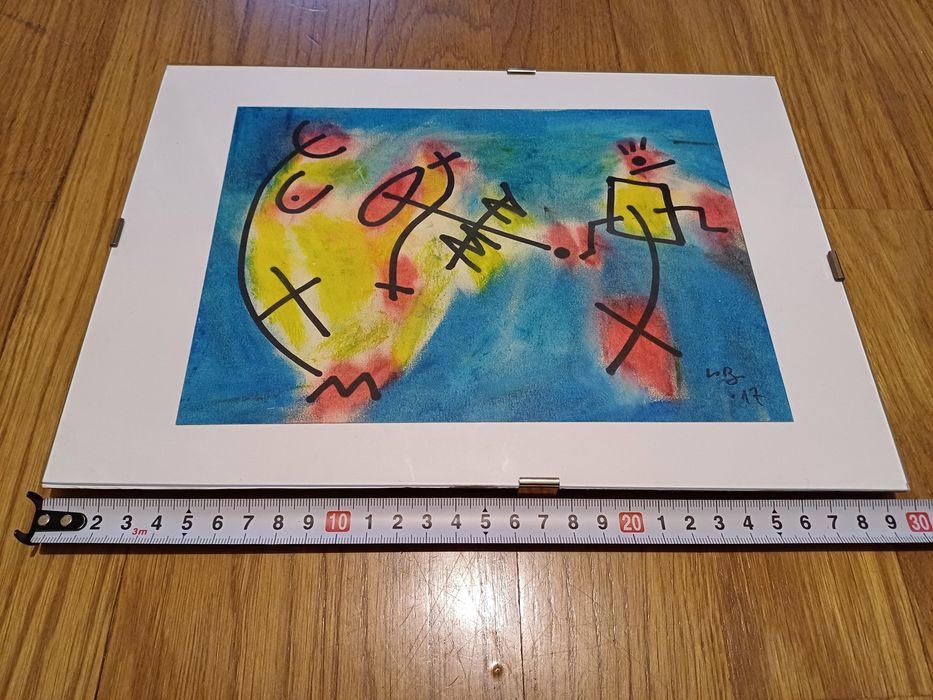 2 quadros de arte abstracta (autor: Lobo)