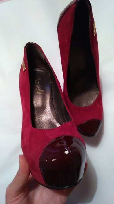 Sapatos salto alto bordeaux Samelli 36
