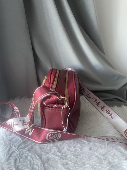 Nowa bordowa torebka z misiem