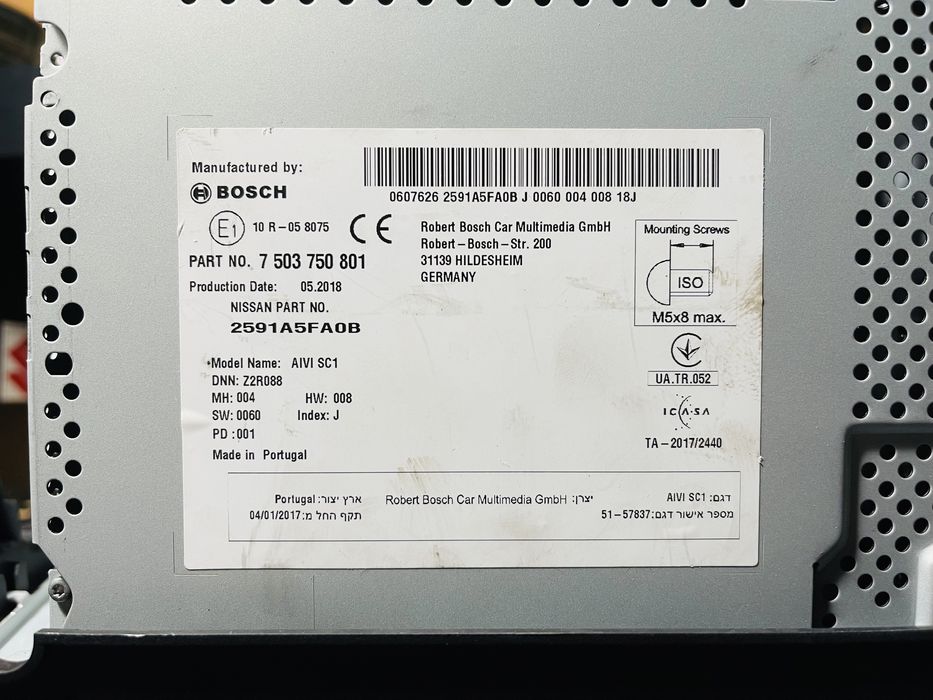 Radio Multimedia Carplay Nissan Micra K14