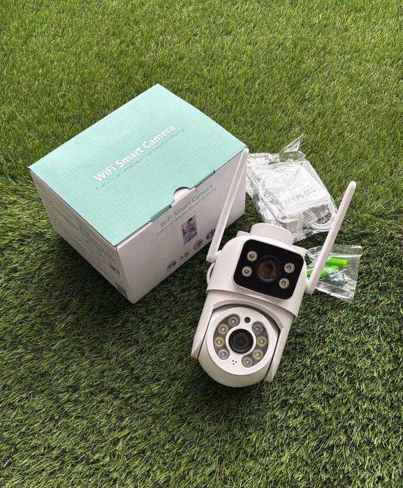 IP Камера видеонаблюдения 6Мп WiFi для улицы поворотная iCsee Q13