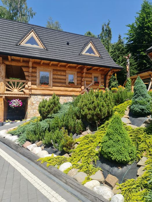 Domki z kominkiem i widokiem na góry Pokoje Noclegi w górach Sauna Spa