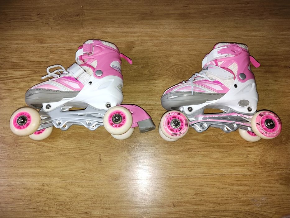 Łyżworolki z opcją zmiany na wrotki