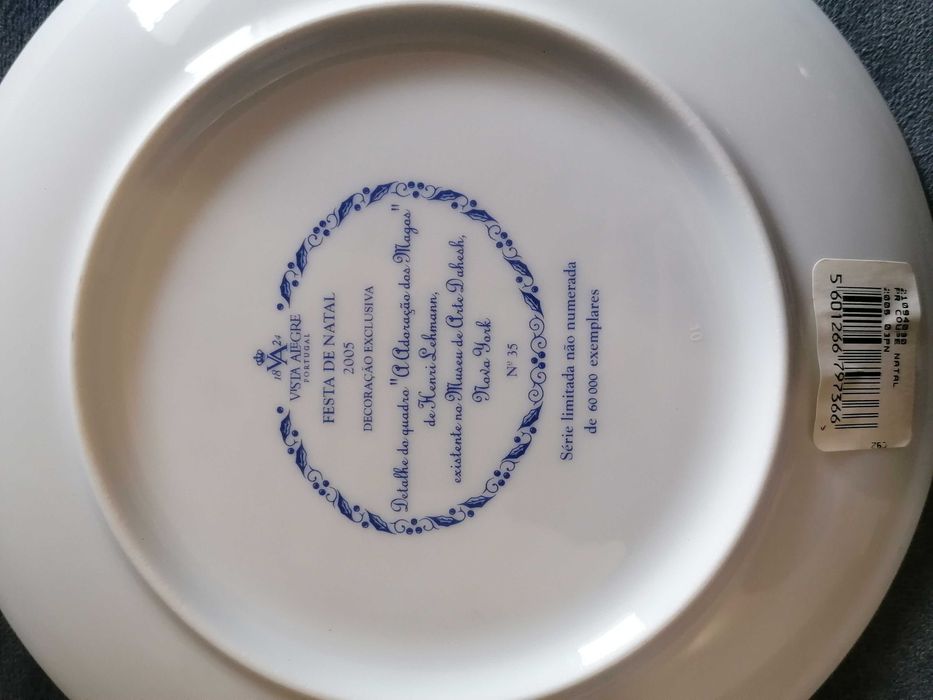 15 Pratos de Natal da Vista Alegre - 1991 a 2005