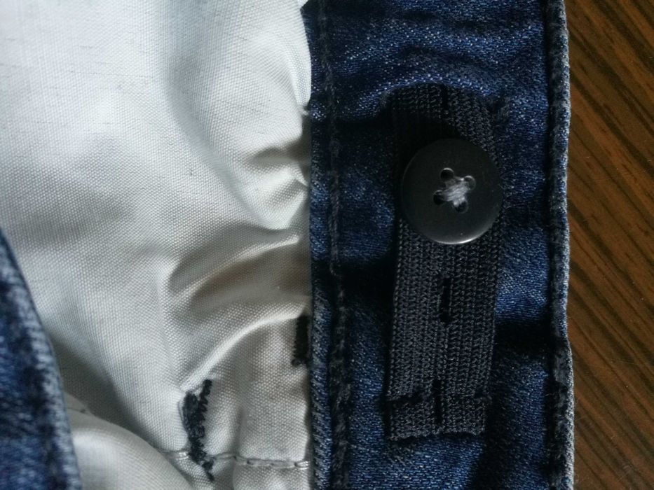 Spodnie jeansy młodzieżowe 176 C&A granatowe