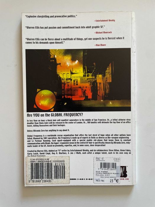 Warren Ellis: Global Frequency Planet Ablaze (2004 WildStorm/DC)
