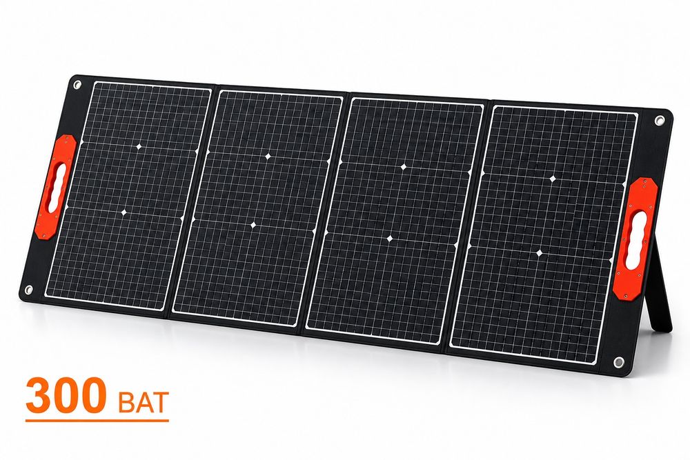 Солнечная панель 300W складная ETFE | Монокристалл | IP65 | Для EcoFlow, Bluetti, Jackery, ALLPOWERS