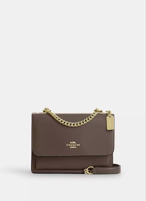 Сумка жіноча оригінальна Coach Mini Klare Crossbody Bag Dark Stone