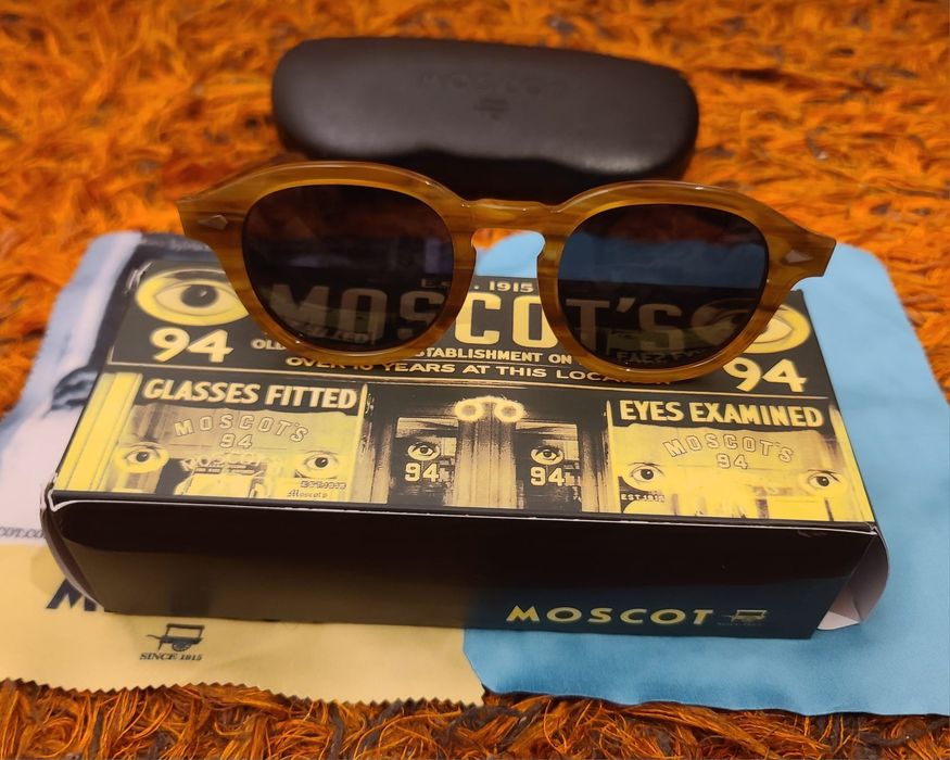 Óculos Sol Moscot Lemtosh Blonde 49-24 novos