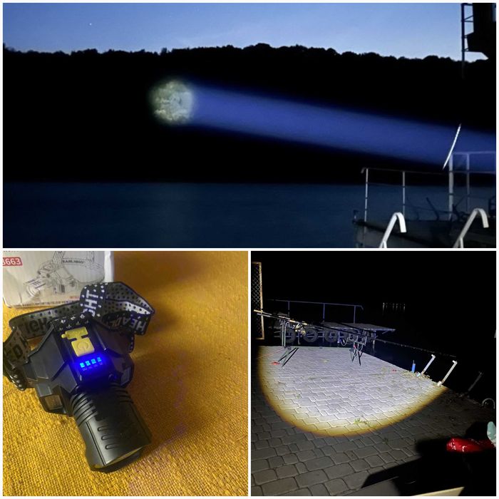 Ліхтарик налобний  датчик руху   ліхтар фонарик налобный