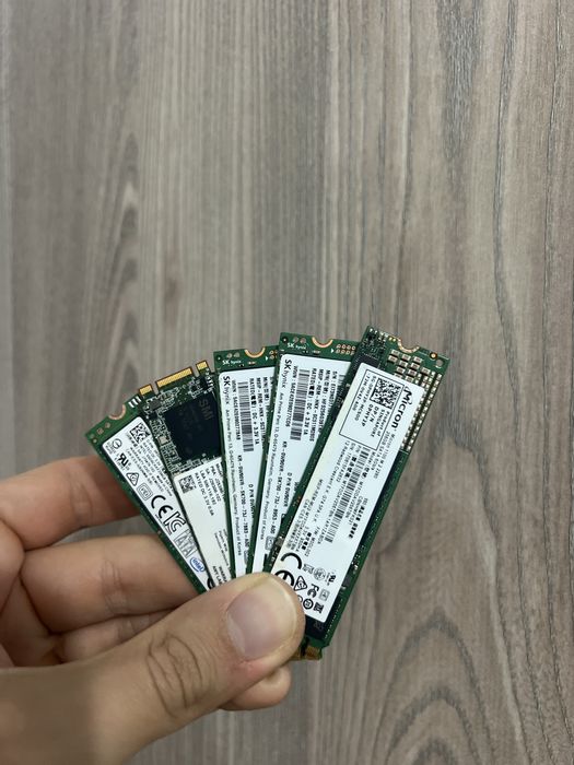 Продається б/у SSD M.2 SATA 256GB — Micron, Hynix, Intel.